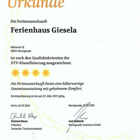 Ferienhaus Giesela **** ヴェルニゲローデ エクステリア 写真